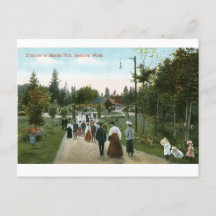 Manito Park Spokane Vintage Postkarte