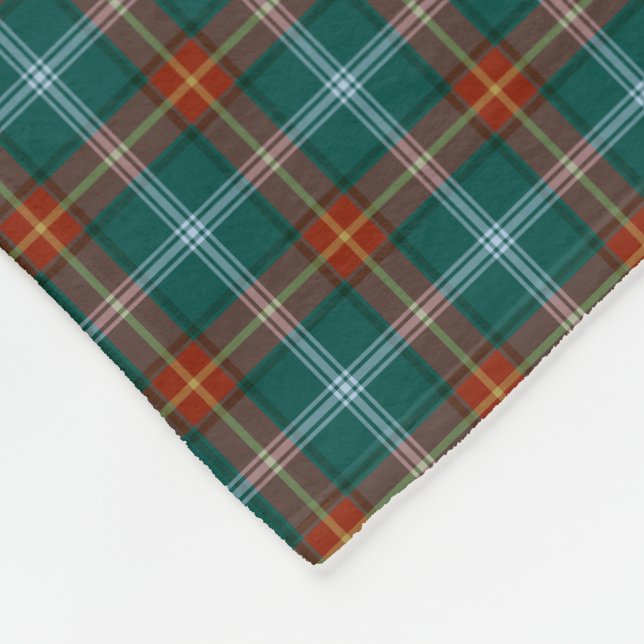 Manitoba Canada Tartan Fleecedecke (Ecke)