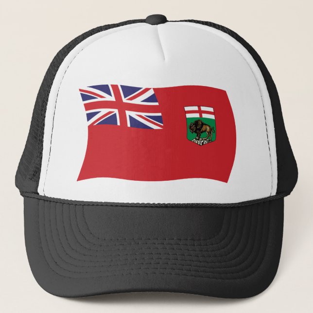 Manitoba Flag Hat Truckerkappe (Vorderseite)