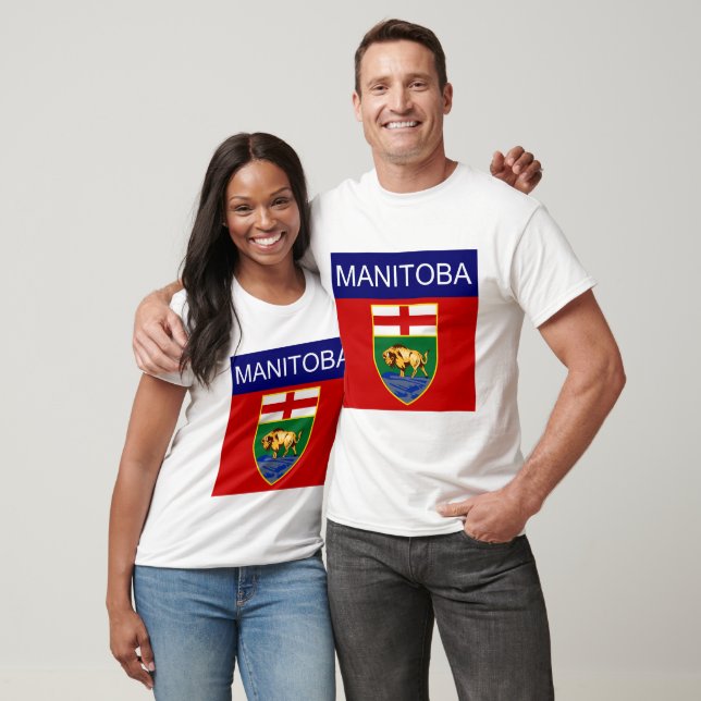 Manitoba-Flagge Herren T-Shirt (Unisex)