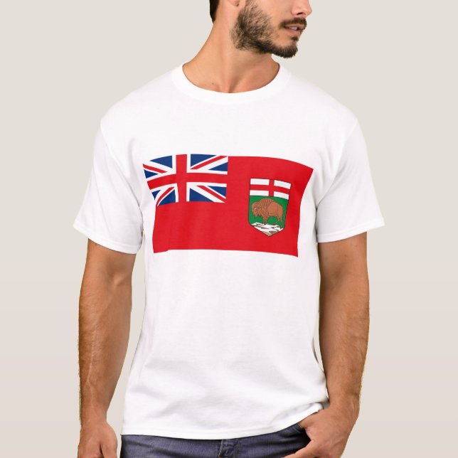 Manitoba-Flaggen-T - Shirt (Vorderseite)