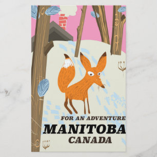 Manitoba Kanada Vintages Reiseplakat Briefpapier