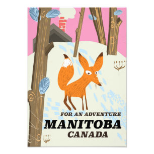 Manitoba Kanada Vintages Reiseplakat Fotodruck