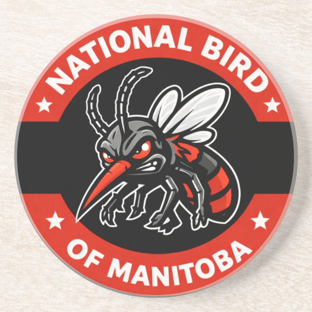 Manitoba National Bird Untersetzer (Vorne)