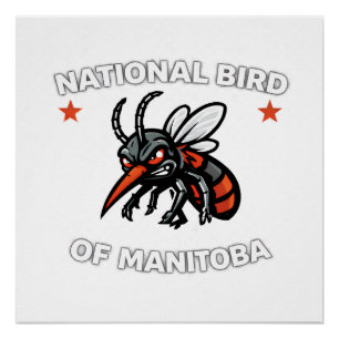 Manitoba Nationalvogel-Wandkunst Poster