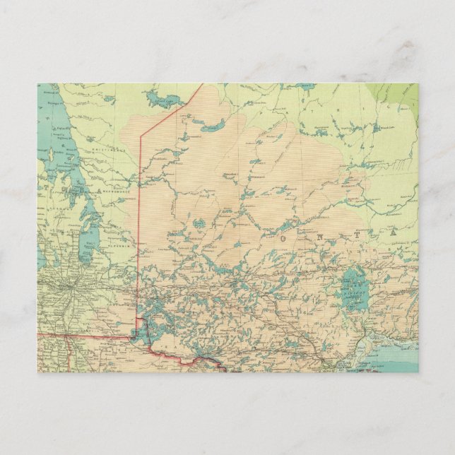 Manitoba & Northwest Ontario Postkarte (Vorderseite)