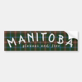 Manitoba Tartan Autoaufkleber