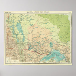 Manitoba u. Nordwestontario Poster