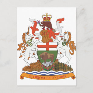 Manitoba-Wappen Postkarte
