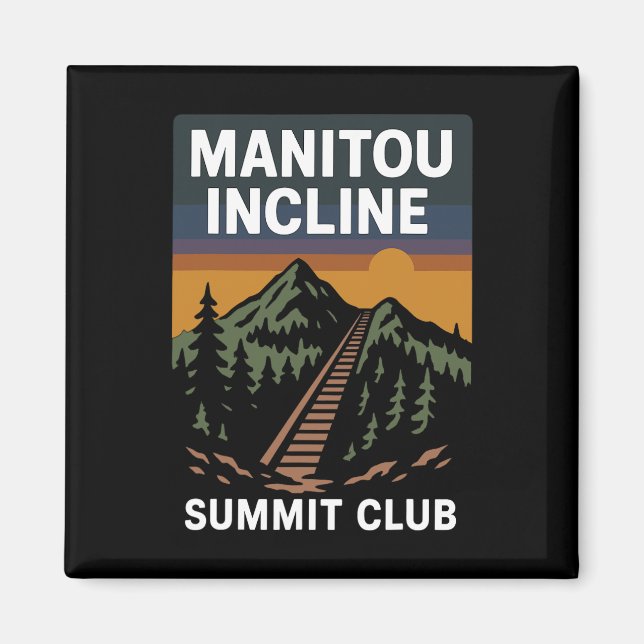 Manitou Incline Summit Club  Magnet (Vorne)