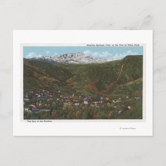 Manitou Springs, CO - Der Wellness-Center der Rock Postkarte (Vorderseite)
