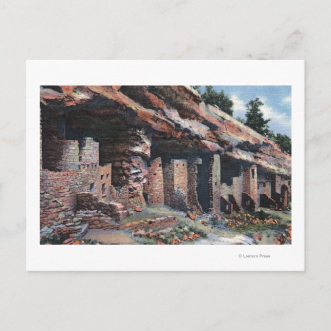 Manitou Springs, Colorado - Cliff Besiedlungen Postkarte (Vorderseite)