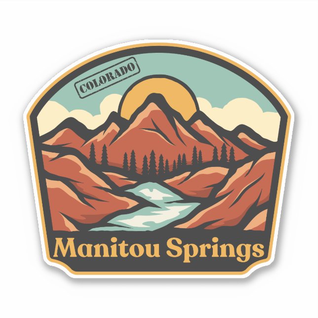 Manitou Springs, Colorado Sticker (Vorderseite)