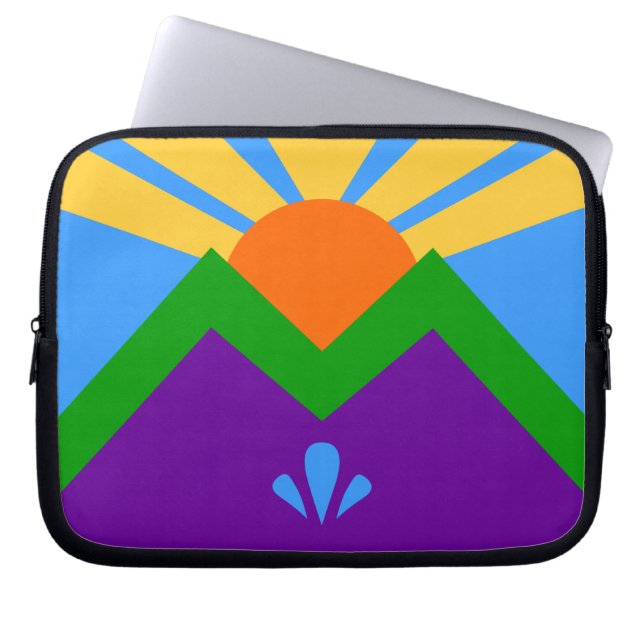 Manitou Springs Flag Laptop Sleeve (Vorderseite)