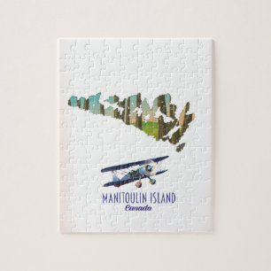 Manitoulin-Insel Kanada Karte Puzzle