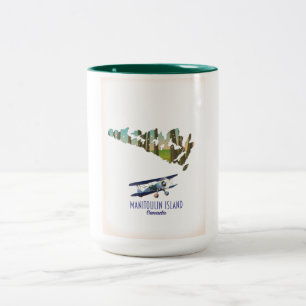 Manitoulin-Insel Kanada Karte Zweifarbige Tasse