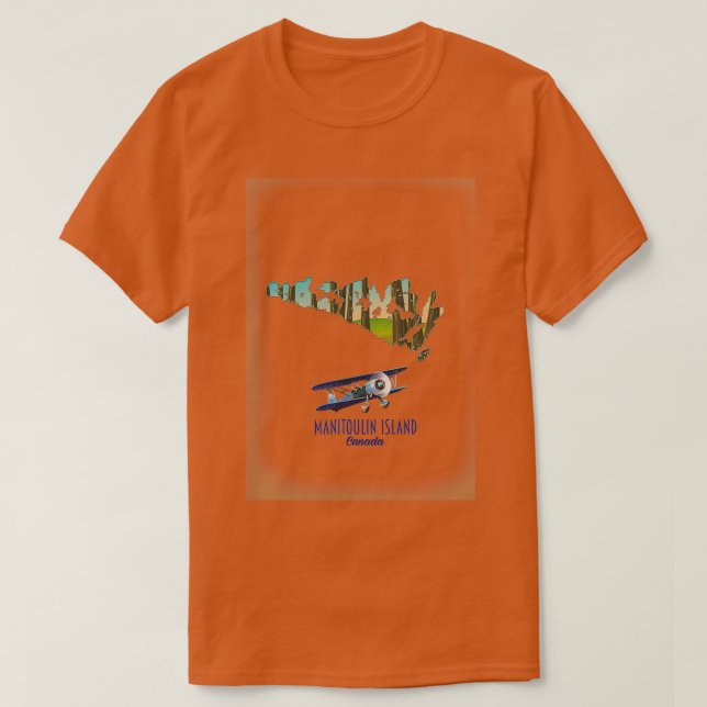 Manitoulin Island Kanada Reiseplan T-Shirt (Design vorne)