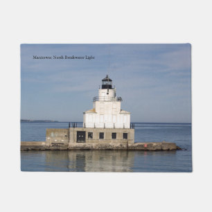 Manitowoc North Breakwater Light door matte
