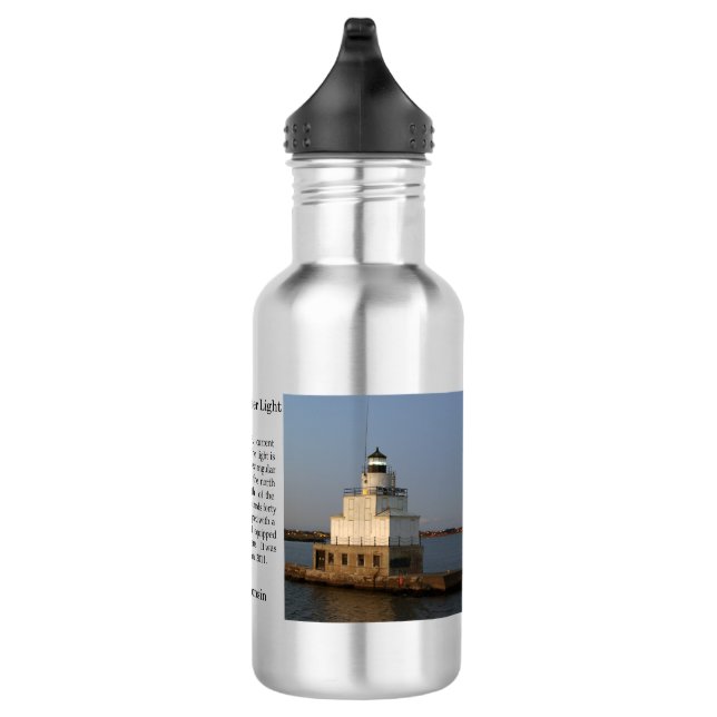 Manitowoc North Breakwater Light Water Flasche Edelstahlflasche (Rechts)
