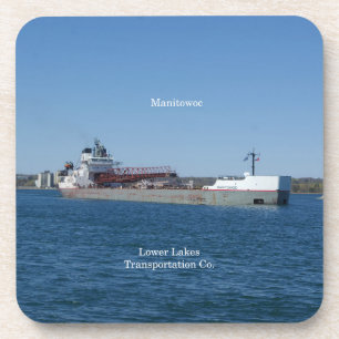 Manitowoc-Set mit 6 harten Untersetzer aus Kunstst