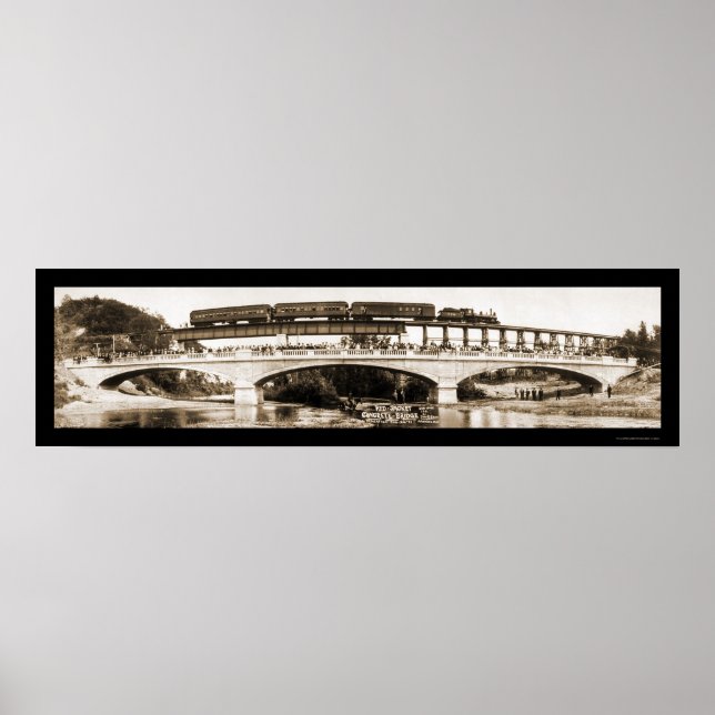 Mankato MN Bridge Foto 1911 Poster (Vorne)