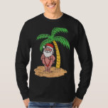 Mankini Santa Summer Swimsuit Christmas im Juli B T-Shirt<br><div class="desc">Mankini Santa Sommer Badeanzug Weihnachten im Juli Strand</div>