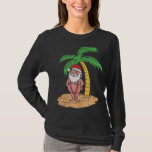 Mankini Santa Summer Swimsuit Christmas im Juli B T-Shirt<br><div class="desc">Mankini Santa Sommer Badeanzug Weihnachten im Juli Strand</div>