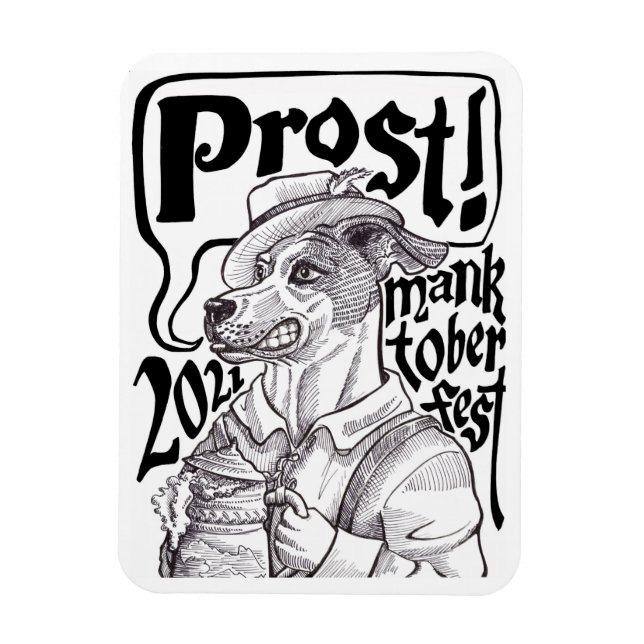 Manktoberfest 21 Magnet (Vertikal)