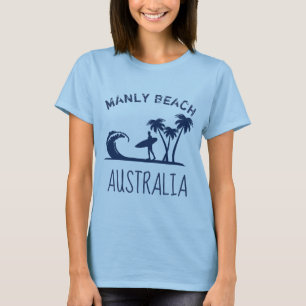 Manly Beach Australia surfen T-Shirt