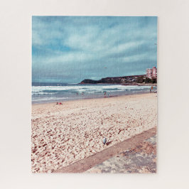 Manly Beach Retro Australien Reise Puzzle