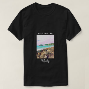 Manly Beach Surf Australien Reisen T-Shirt