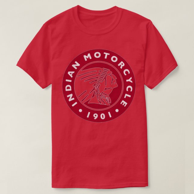 Manly Maroon Motorrad T-Shirt (Design vorne)