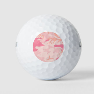 Manly Pink Camouflage Golfball