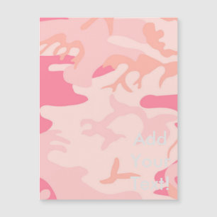 Manly Pink Camouflage Magnetkarte