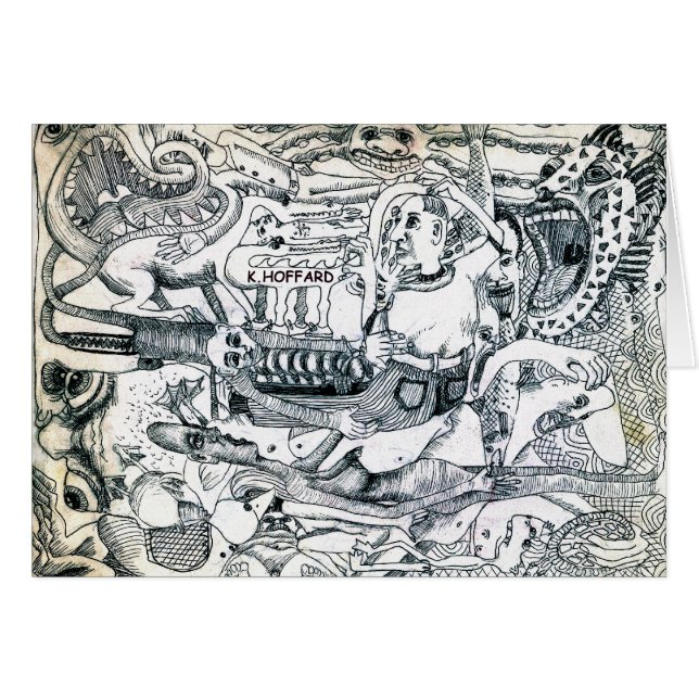 "Mann am Zoo " (Vorderseite (Horizontal))