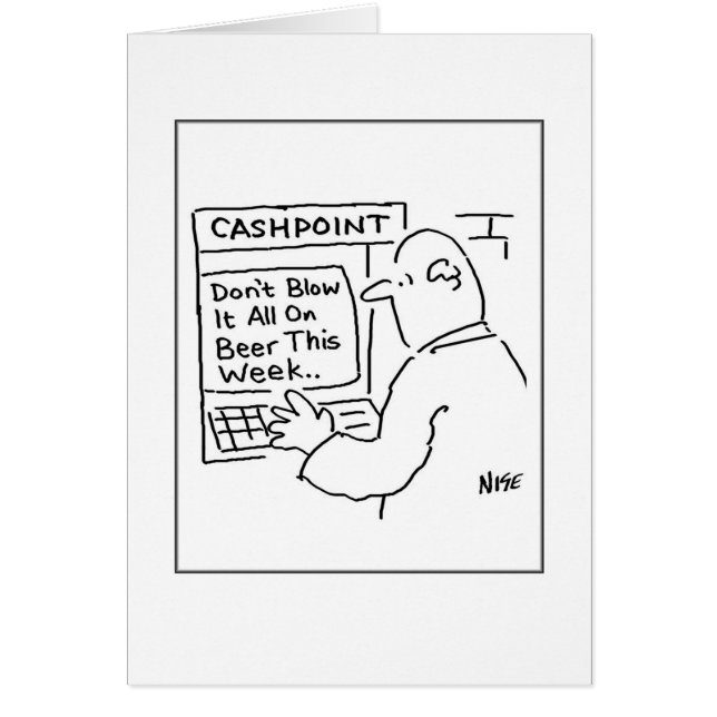 Mann an der Geldmaschine (Vorne)