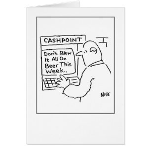 Mann an der Geldmaschine