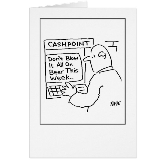 Mann an der Geldmaschine (Vorne)