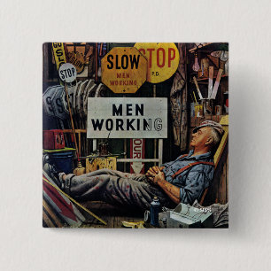 Mann-Arbeiten Button