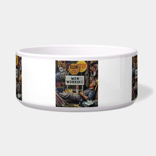 Mann-Arbeiten Napf (Vorderseite)