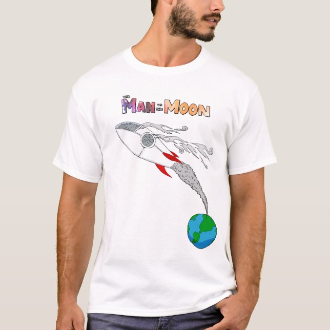Mann auf dem Mond T-Shirt (Vorderseite)