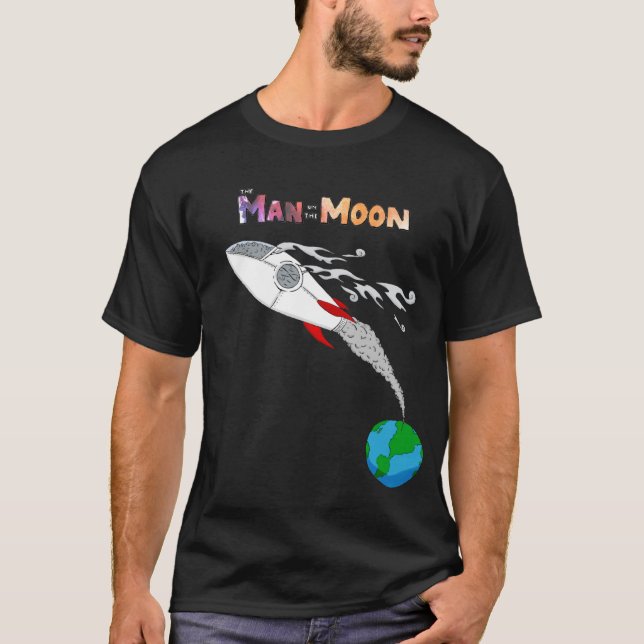 Mann auf dem Mond T-Shirt (Vorderseite)