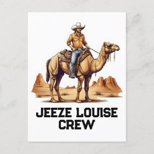 Mann auf einem Kamel Postkarte