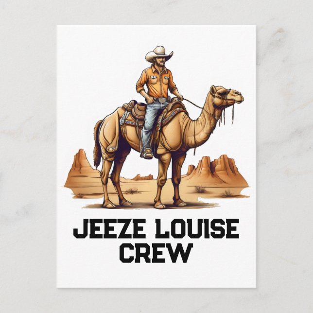 Mann auf einem Kamel Postkarte (Vorderseite)