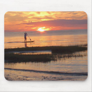 Mann auf Paddelbrett in Cape Cod Mousepad