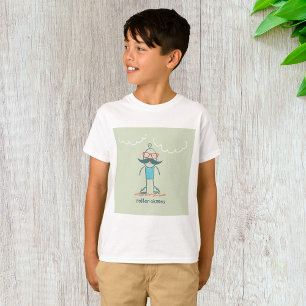 Mann auf Rollschuhen T-Shirt