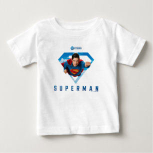 Mann aus Stahl im Flug Baby T-shirt