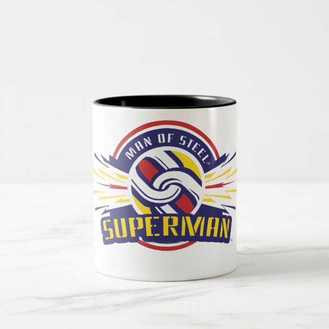 Mann aus Stahl - Superman Zweifarbige Tasse (Mittel)