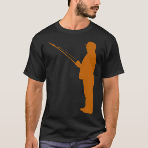 Mann beim Angeln T-Shirt