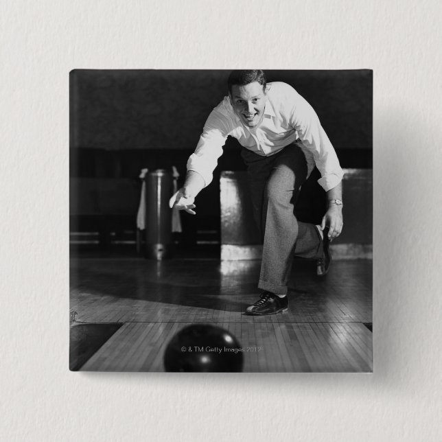 Mann-Bowling Button (Vorderseite)